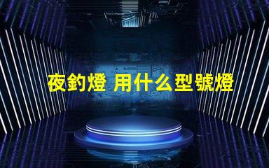 夜釣燈 用什么型號燈珠